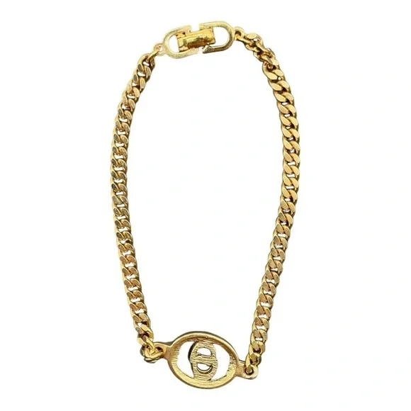 Christian Dior CD Gold Bracelet Small